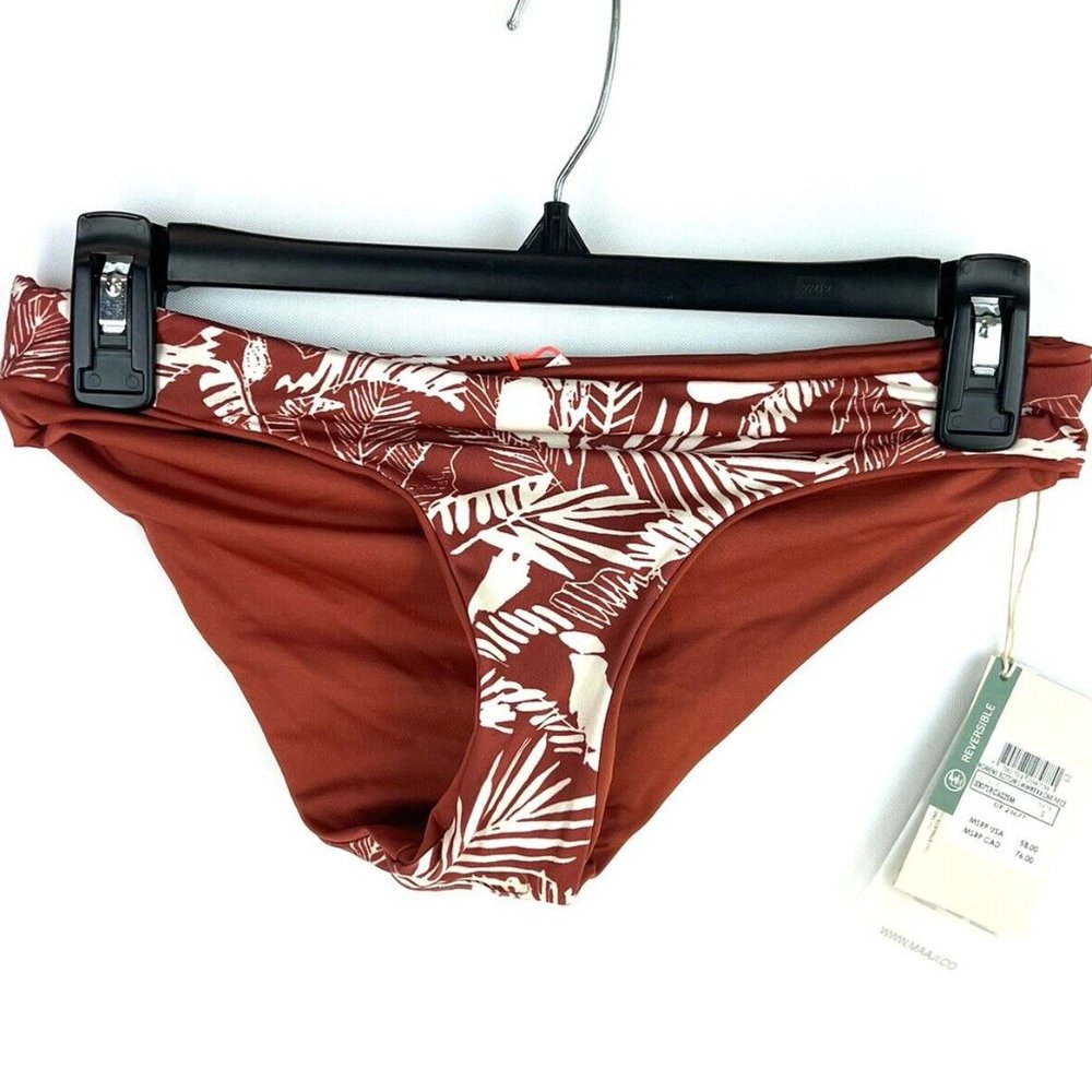 Maaji Women’s Reversible Red Bikini Bottom Size S